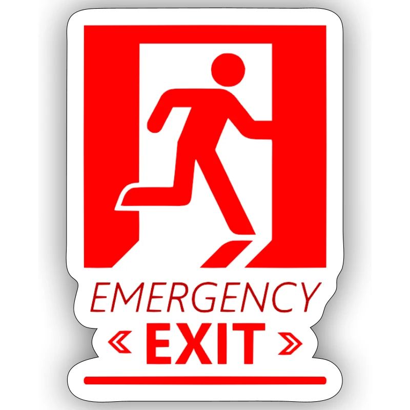 Emergency EXIT Basic Red