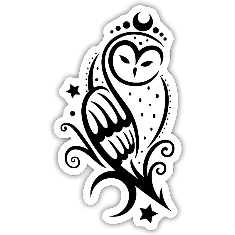 Eule Schneeeule Tattoo