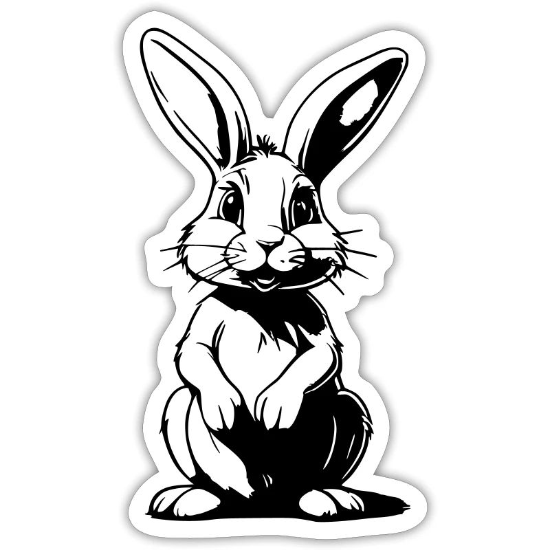 Funny Comic Bunny - Conception de dessin animé mignon