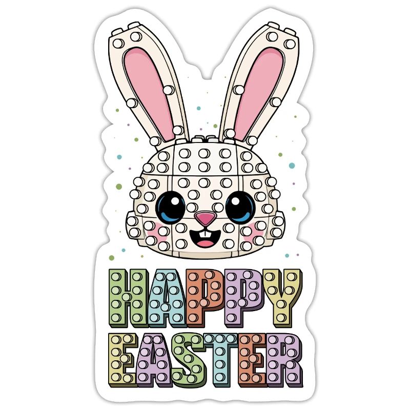 Master Builder Brick Builder Bunny Face Bricks