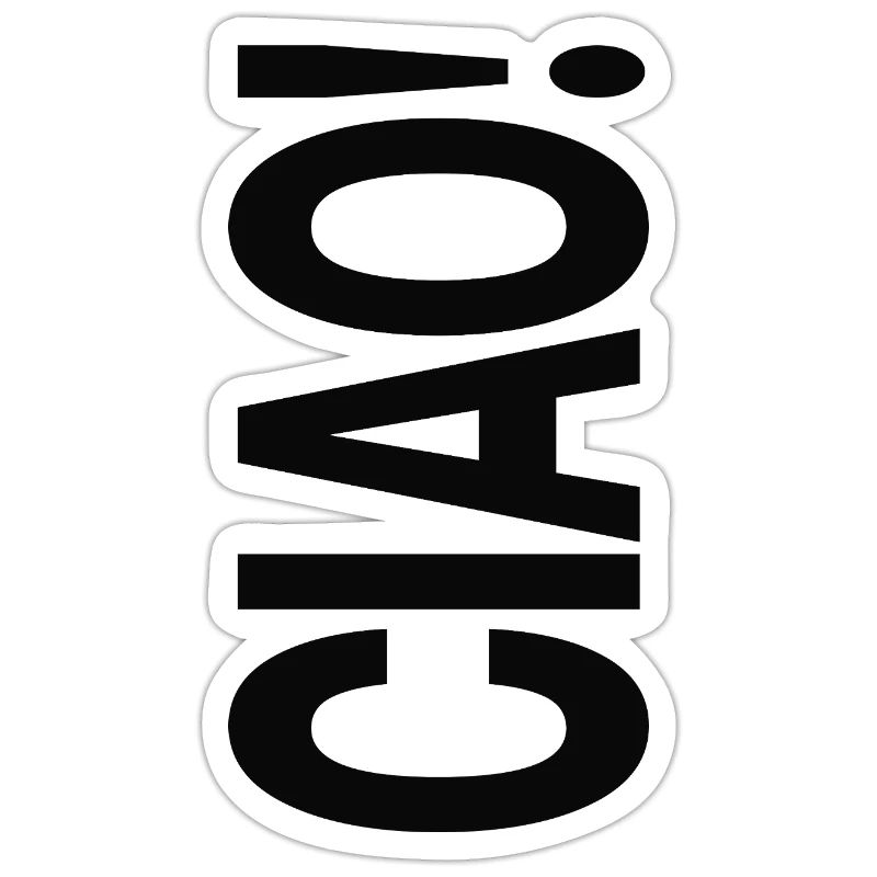 Ciao Conception de la Déclaration de Typographie