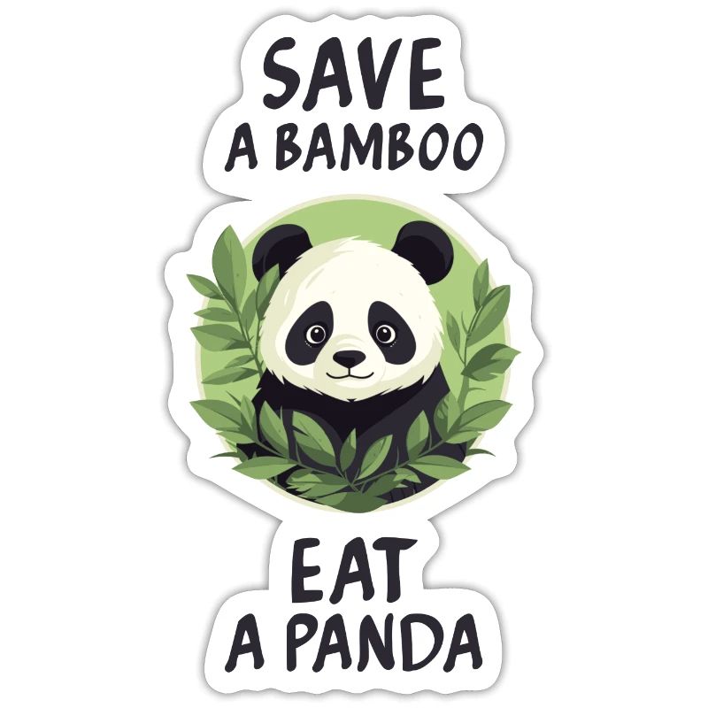 Rette einen Bambus, iss einen Panda.