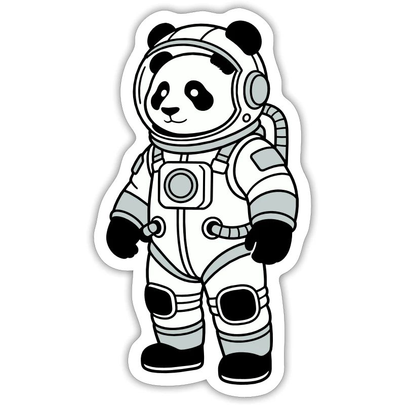 panda bear spacesuit