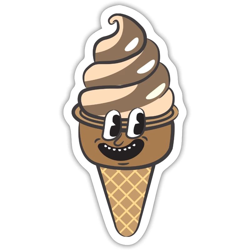 Retro Cartoon Eiscreme