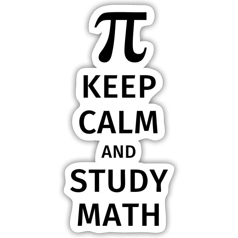 keep calm and study math