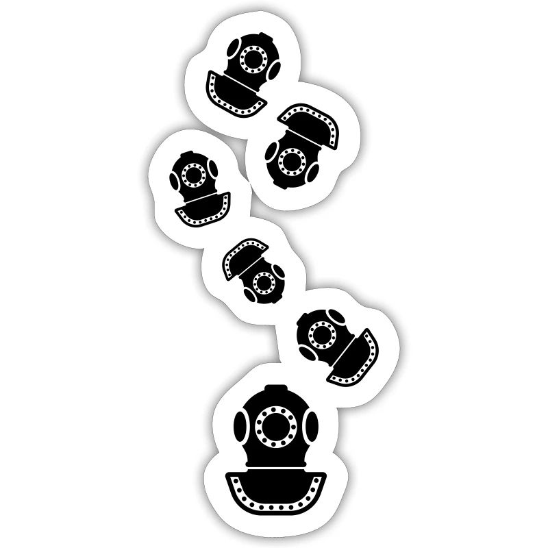 Casque de plongée symbole de plongée
