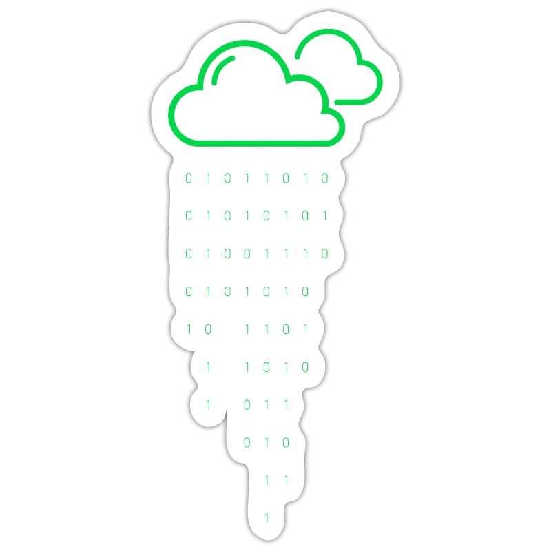 Code de pluie nuageuse