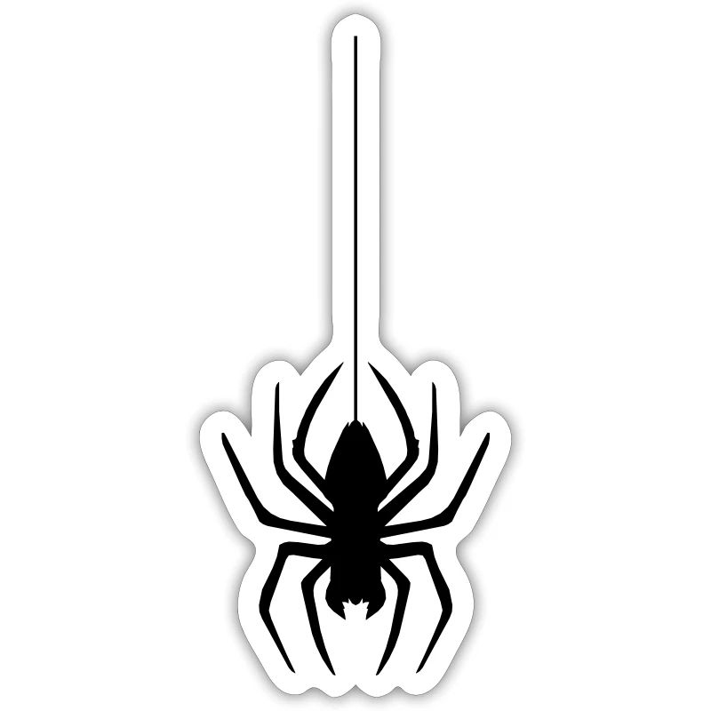 abseil thread spider web spider logo design disgust