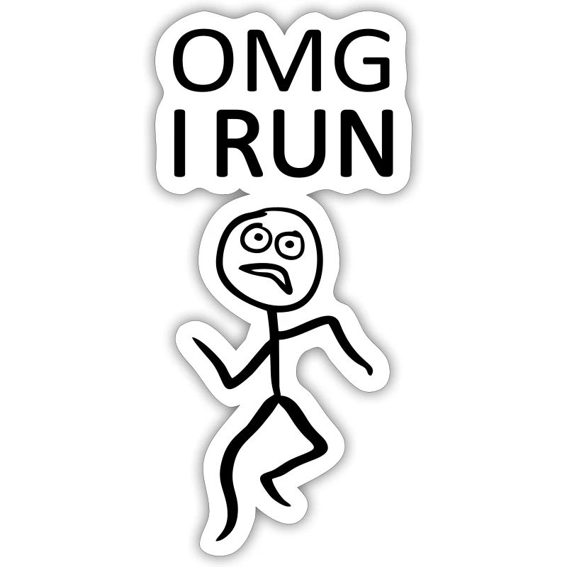 Omg, I run - run, runner