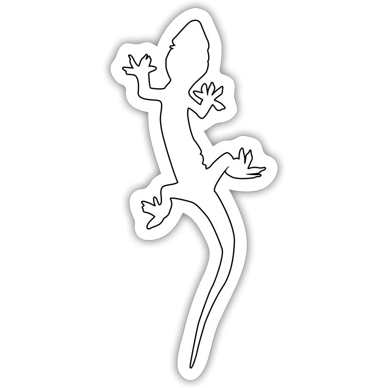 gecko lizard silhouette