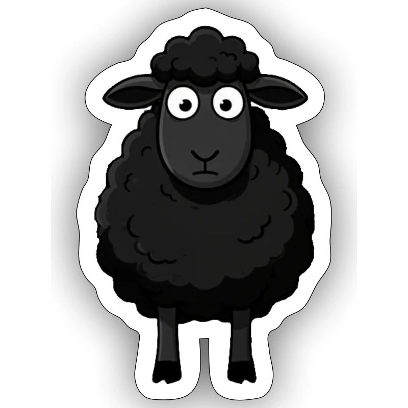 Schwarzes Schaf Schäfchen Geschenk Bauern