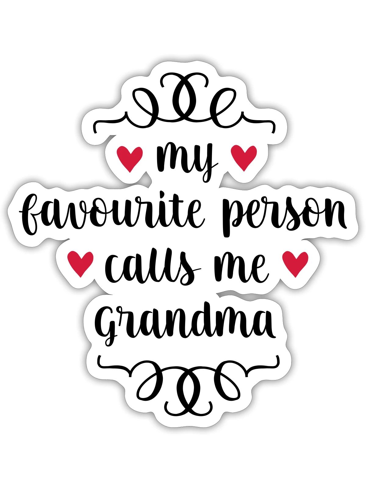 6061912 127585833 grandma - Sticker Größe S (10 x 10 cm) - Mattweiß - Vorne