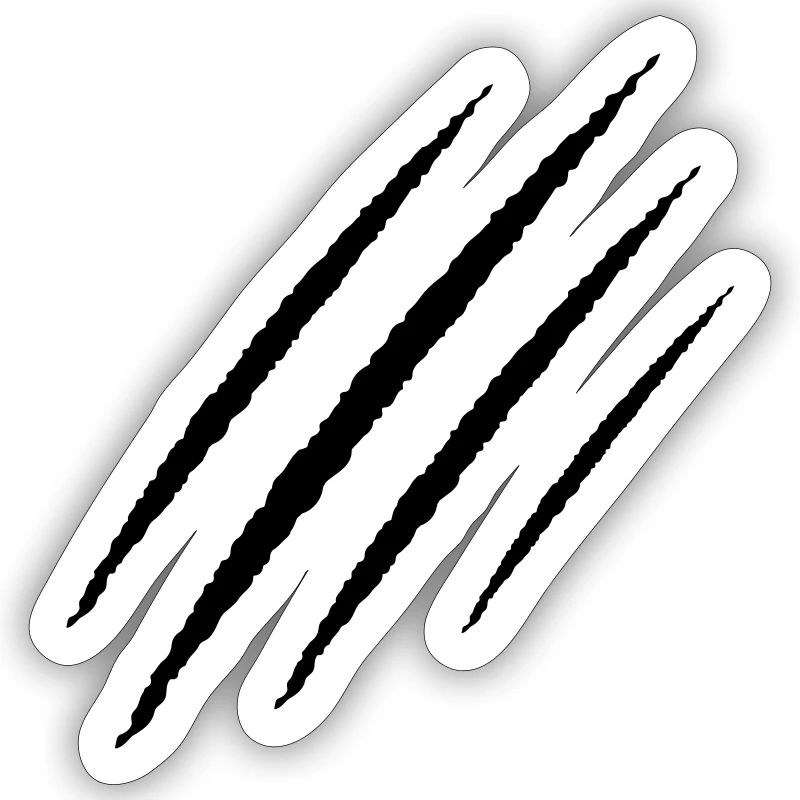 scratch claw wound symbol claws