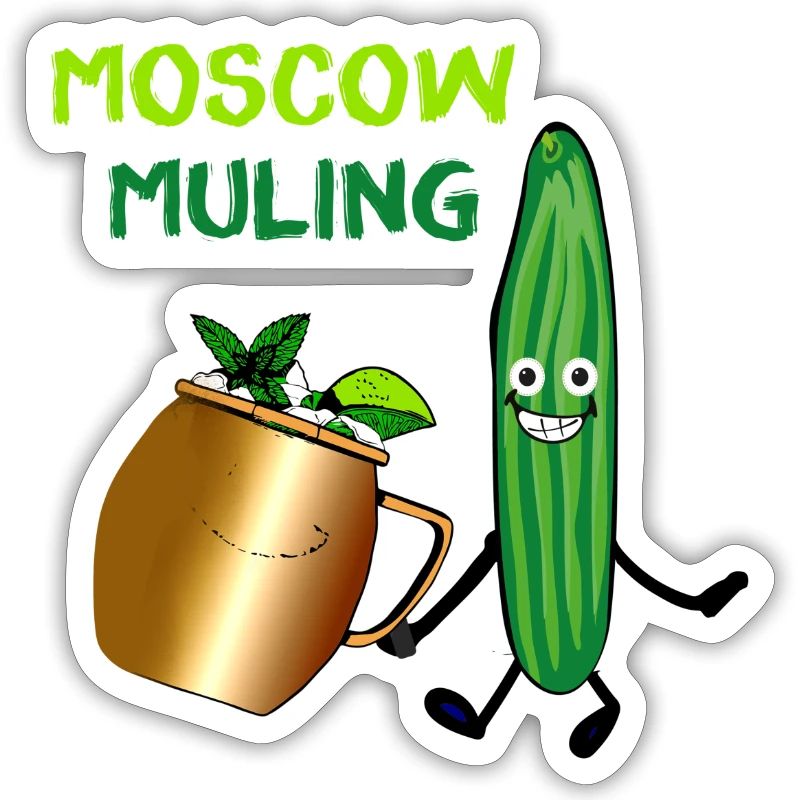 Mule de Moscou,Cocktail,Concombre,Fête,Bande dessinée