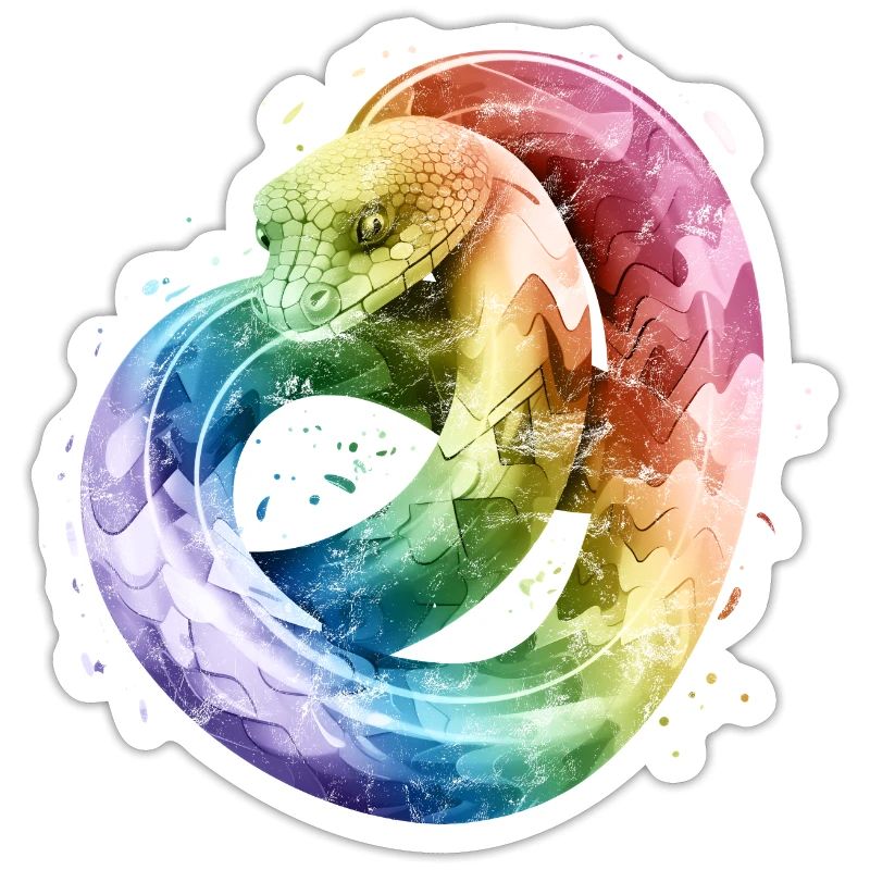 Regenbogen Schlange