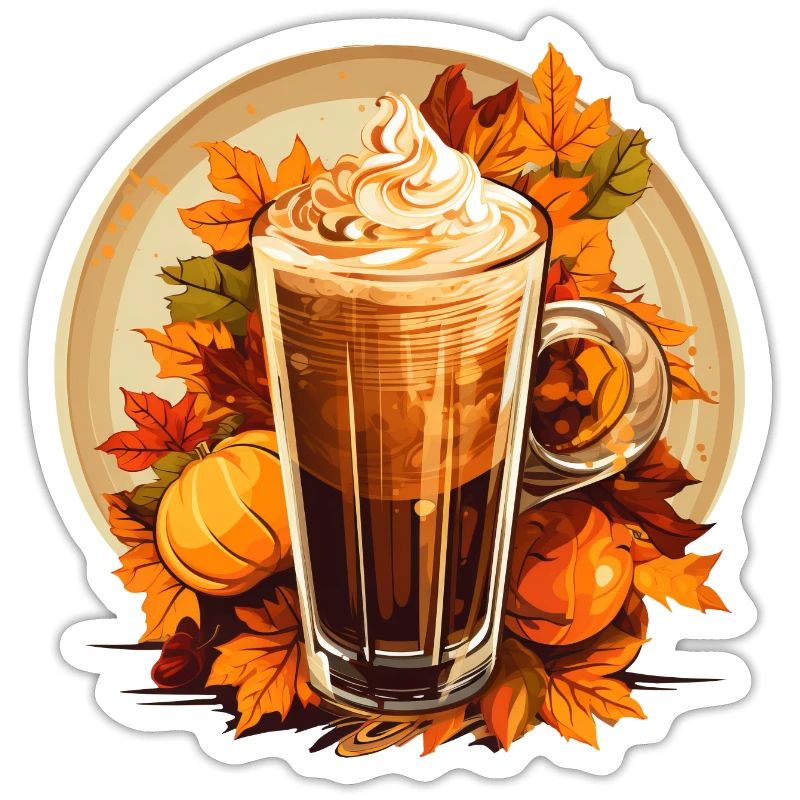 Herbstlicher Eiskaffee mit Kürbis-Aroma