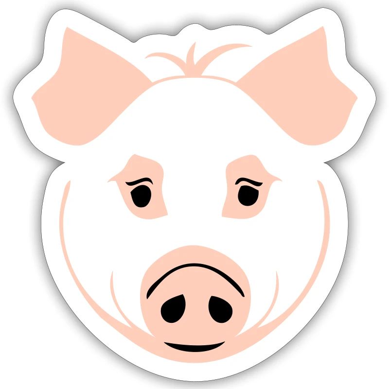 Schwein im Comic Stil