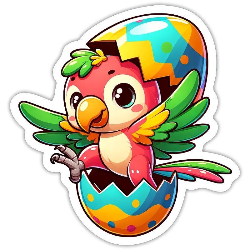 Easter Parrot Hatches from Egg