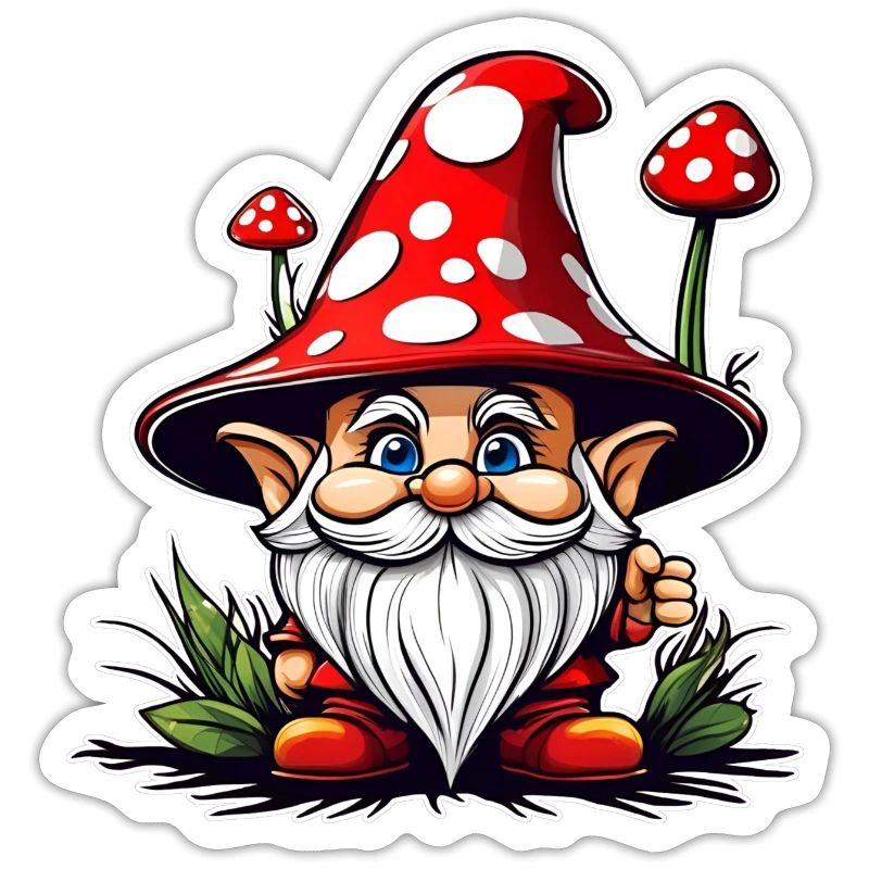 Cute Toadstool Leprechaun