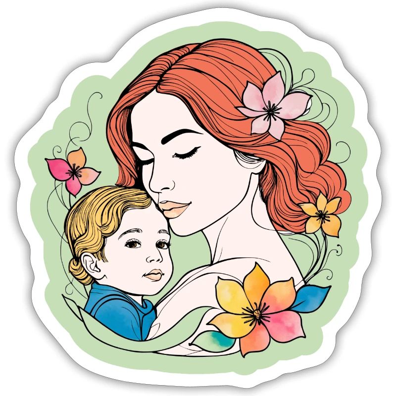 Mutter Kind Muttertagsmotiv