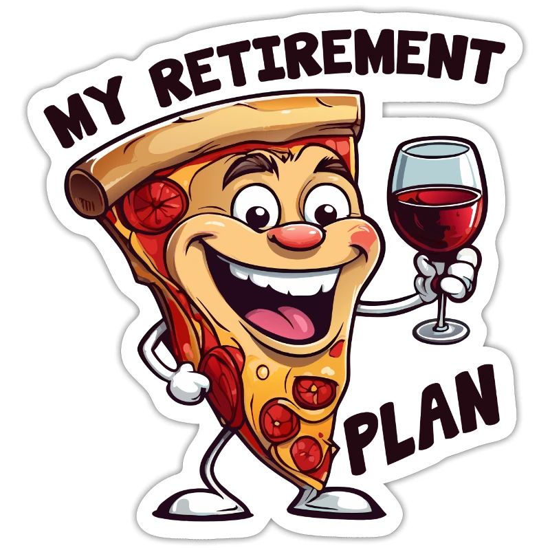 Pizza Retirement Plan fun pizza slice