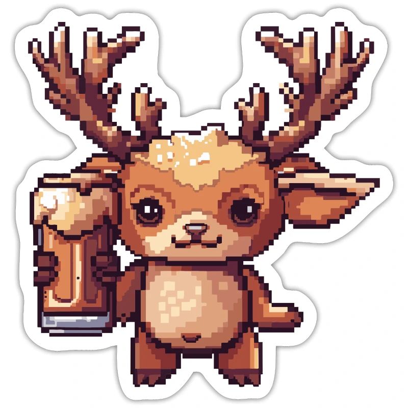 Hirsch Bier Pixel
