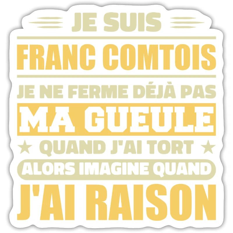 Franc comtois Ich halte meinen Mund nicht zu frank comté