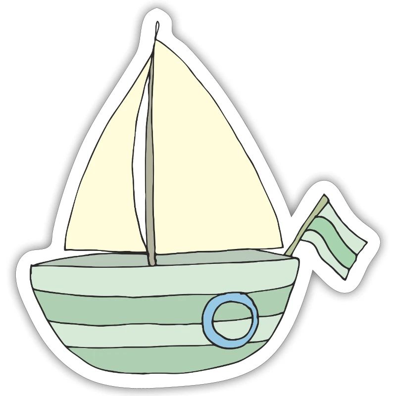 Playful sailboat pattern