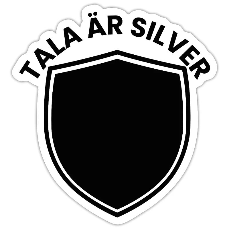 Bouclier d’argent avec thème d’année
