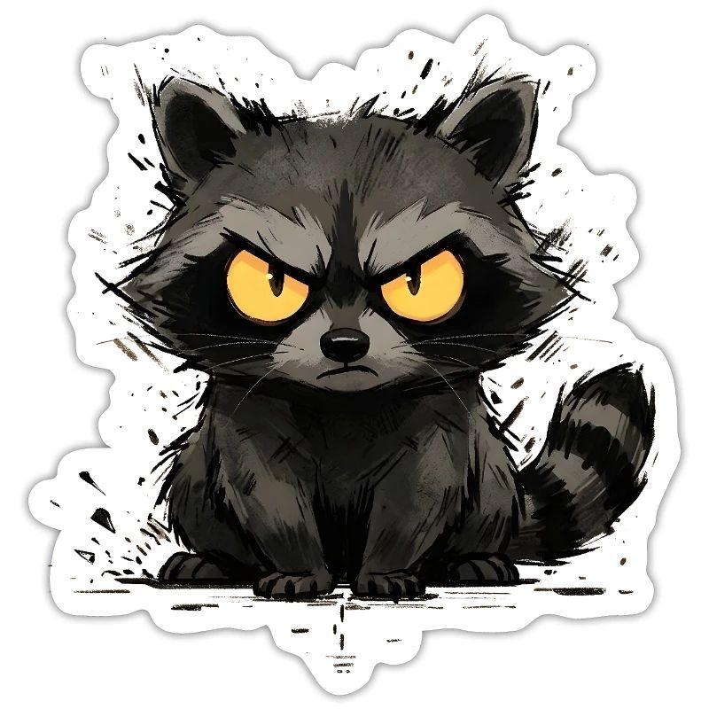 Waschbär - Grumpy & Bold Trash Panda