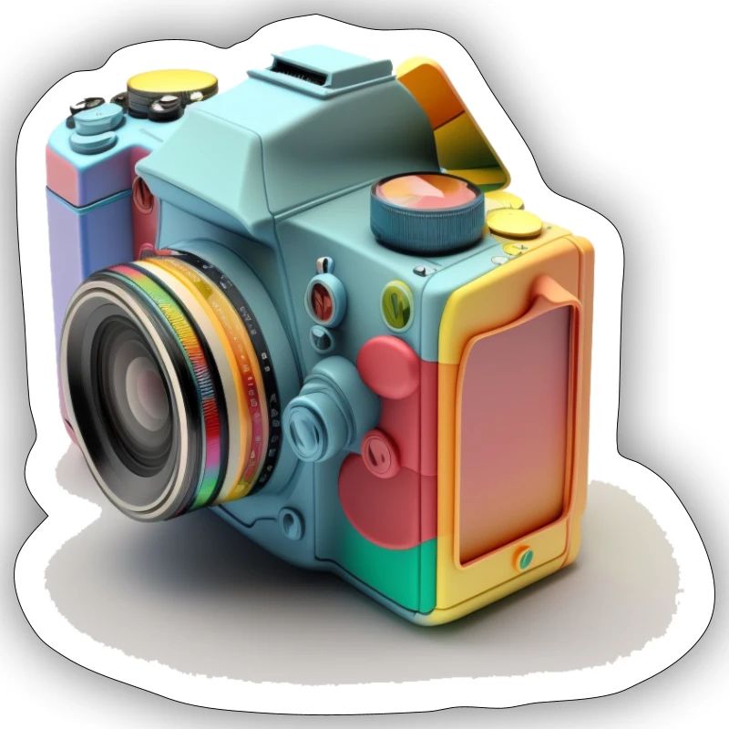 Conception de caméra multicolore et de pellicule