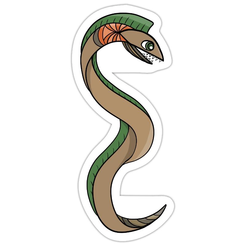 A Snake with sharp teeth