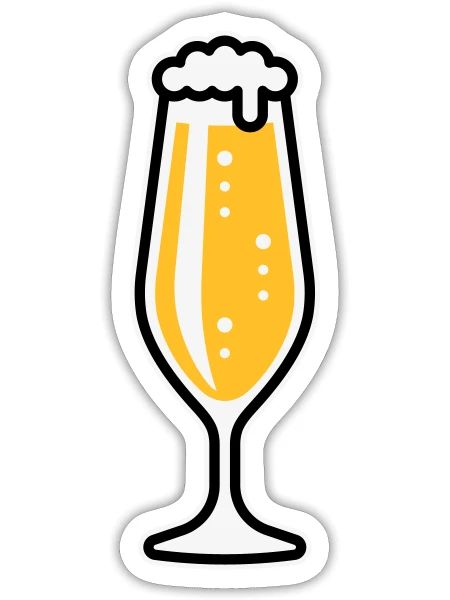 XLustiger Spaß - Sticker Größe S (10 x 10 cm) - Mattweiß - Vorne