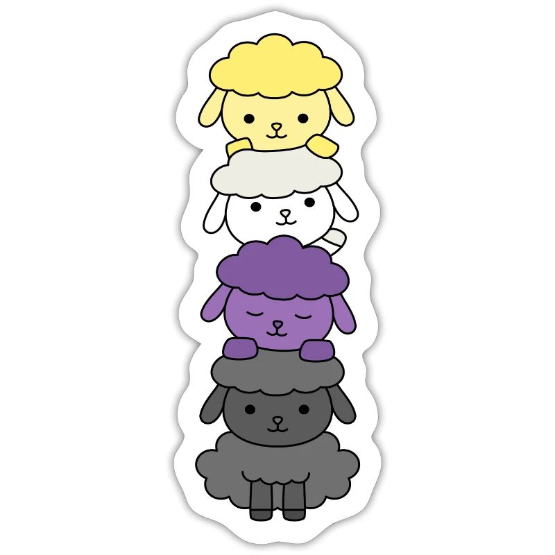 Non-binary flag sheep design for proud Enbys
