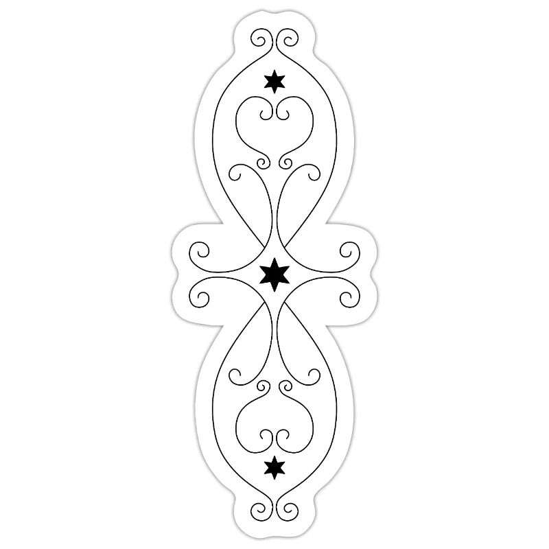 Symmetrisches Sternmuster