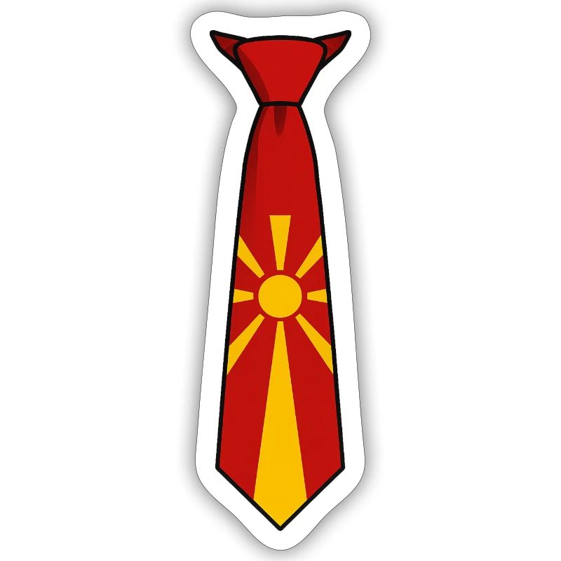 Cravate Macédoine – Conception du drapeau