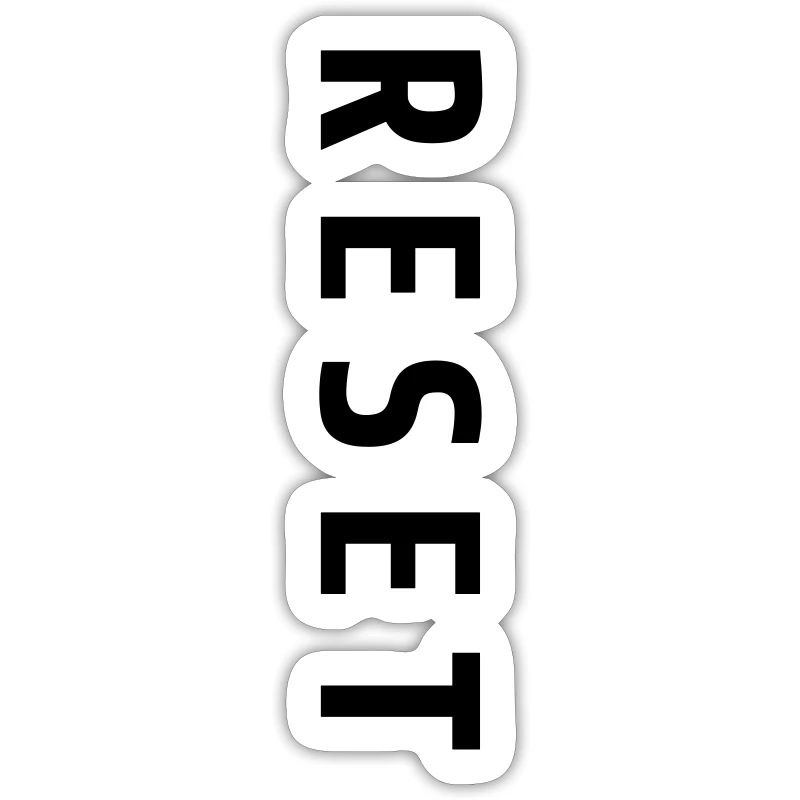 Reset Lettering New Beginning Gift