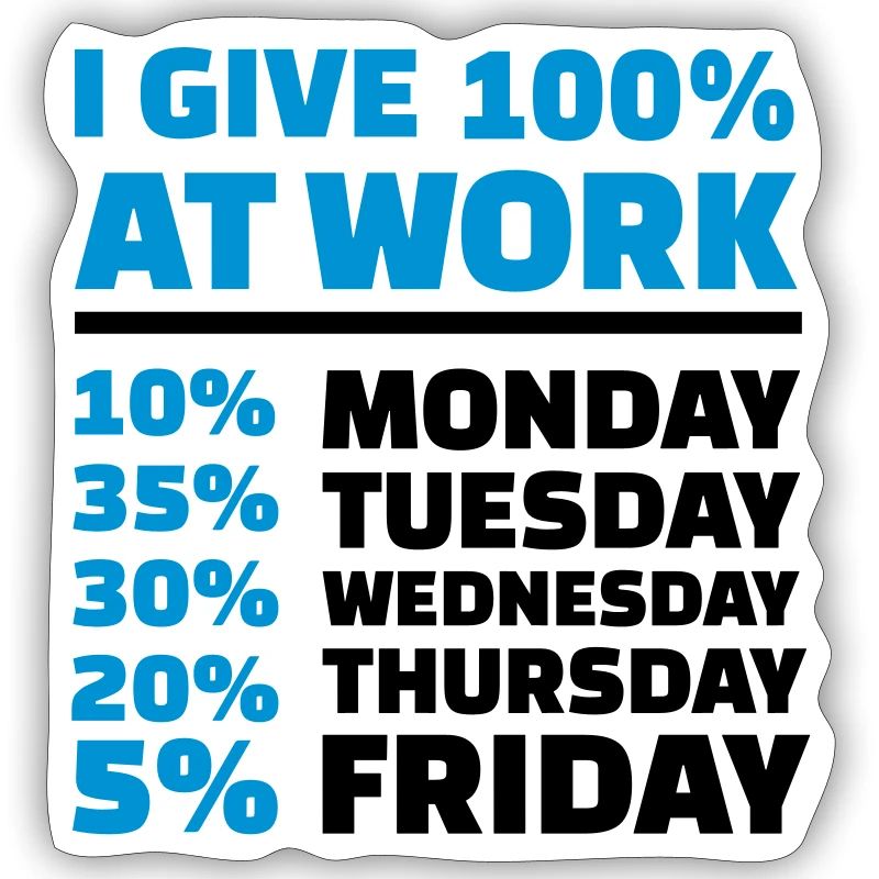 I give 100% at work