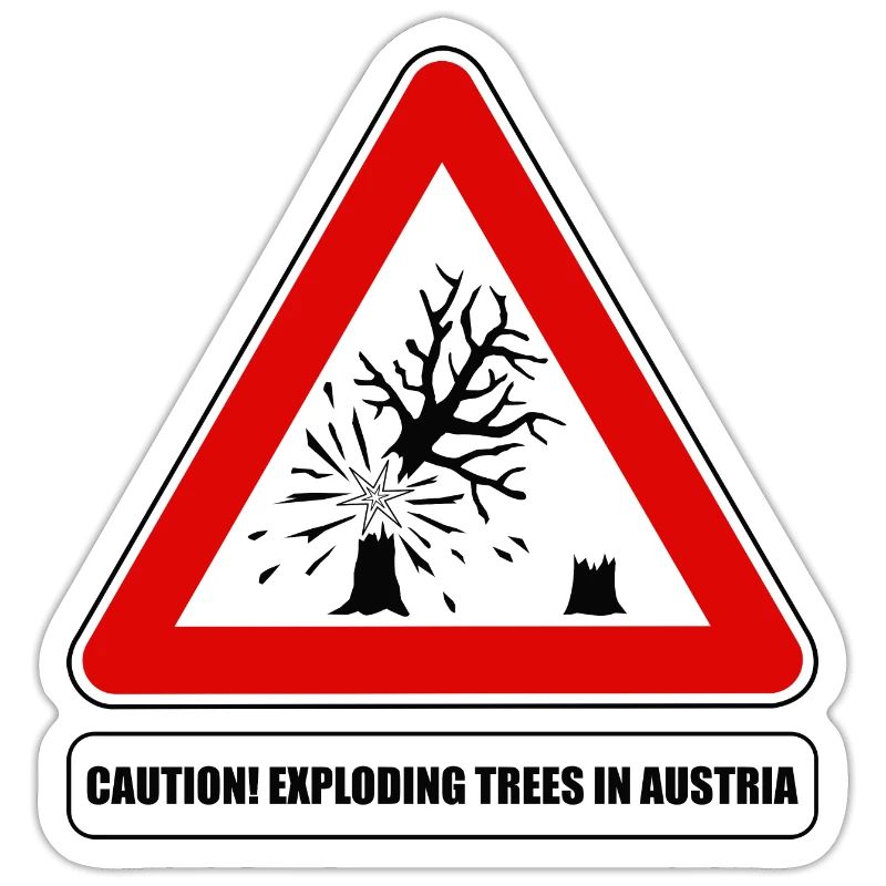 explodierende bäume,  exploding trees Austria