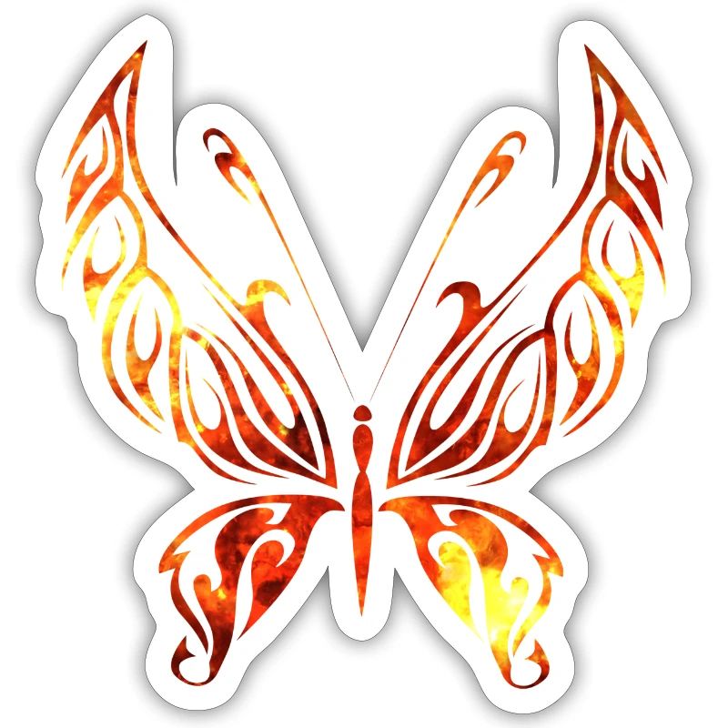 Oranger Papillon Papillon Abstrait