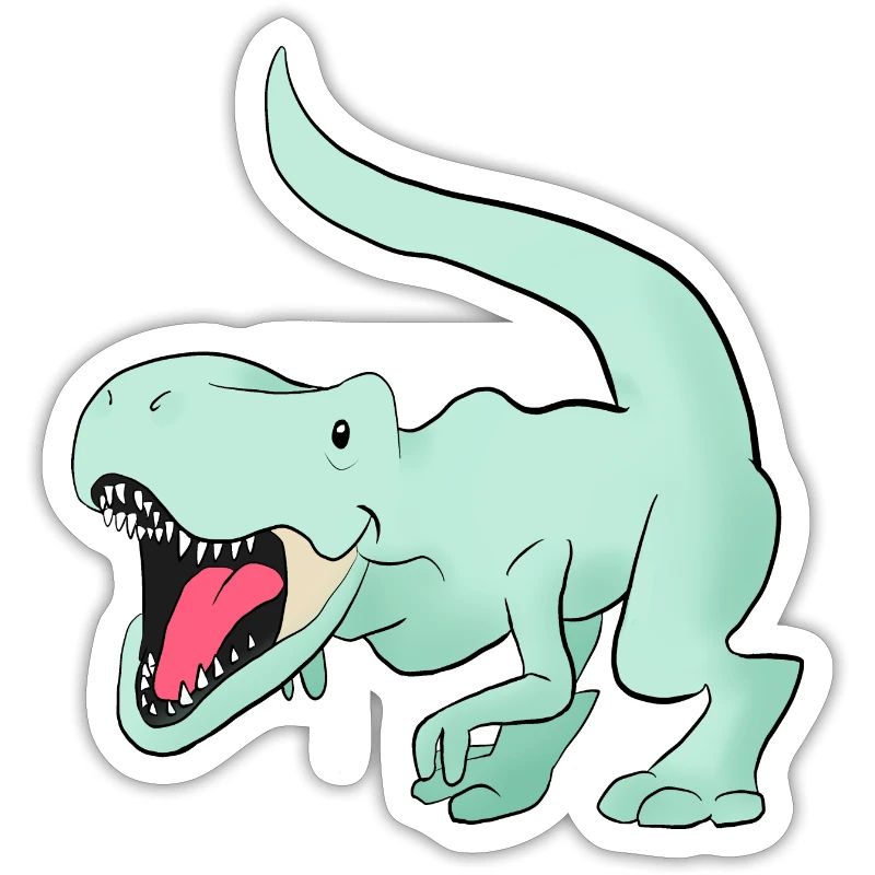 mignon mignon mignon vert t rex dinosaure