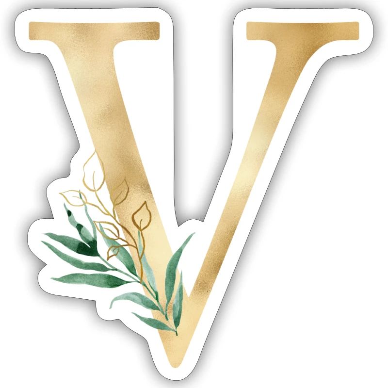 Customizable Monogram V Botany