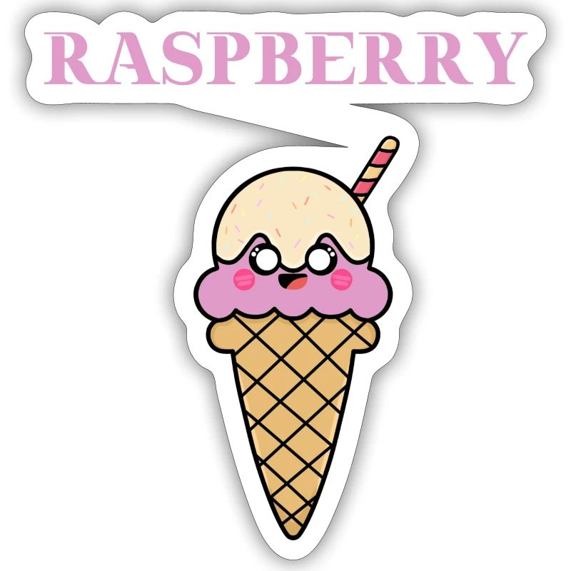 Raspberry Himbeer Eis Eiscreme Geschenkidee süß