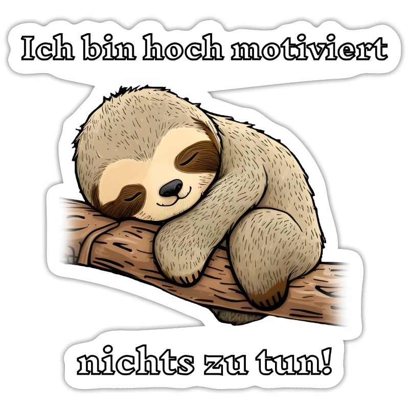 cute sloth sleeps gift idea