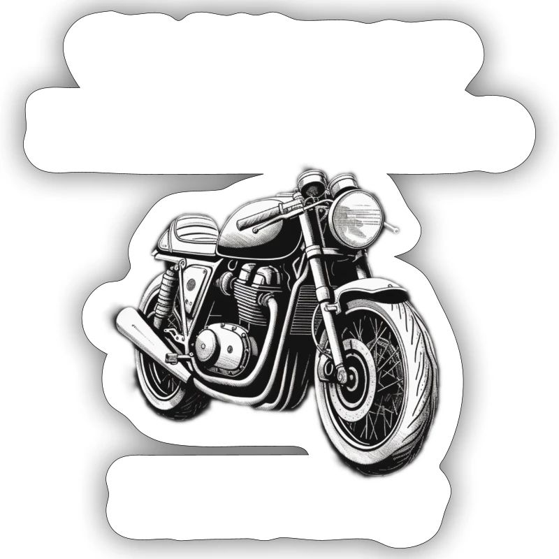 Oldtimer Motorcycle Racing blanc