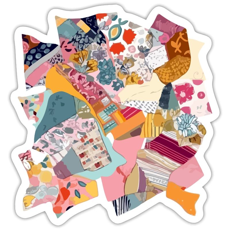 Stoff-Patchwork Nr. 2