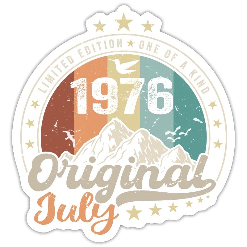 Juli 1976 Jubiläumsgeschenkidee Juli 1976
