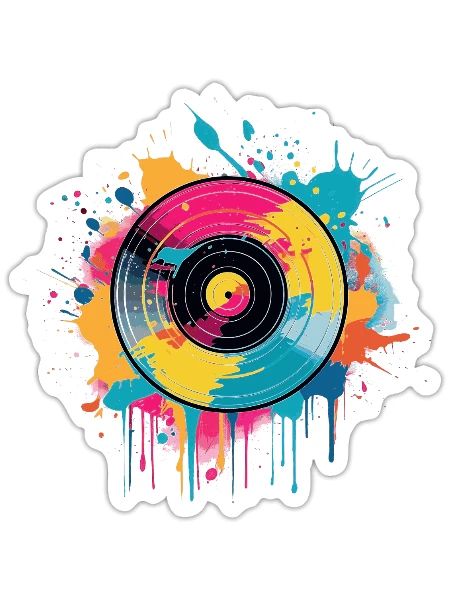 Vinyl Pastell - Sticker Größe S (10 x 10 cm) - Mattweiß - Vorne