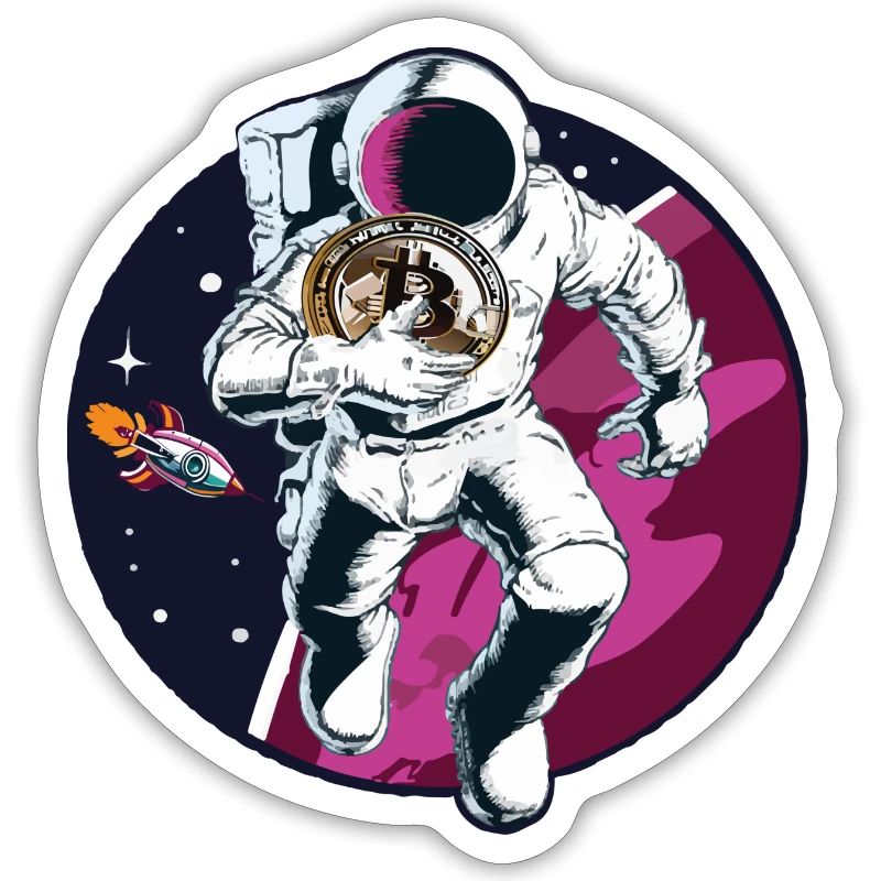 Astronaute Bitcoin dans l’espace