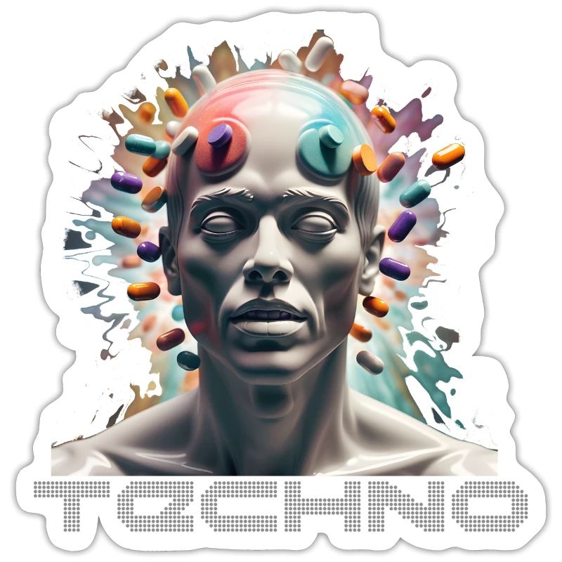 Techno Drogen Geschenk Geschenkidee